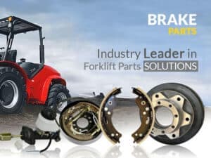 Forklift brake pads discs and brake assembly