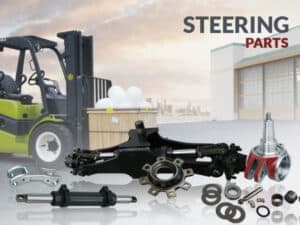 Forklift steering column and steering parts