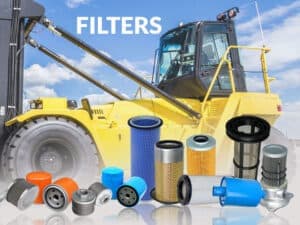 Forklift oil air and hydraulic filters