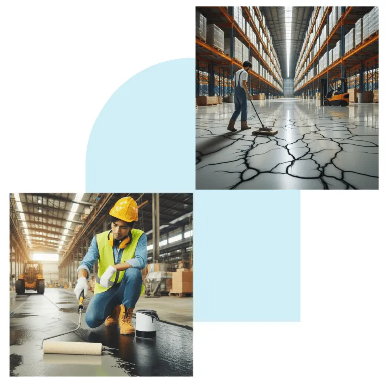 Warehouse floor crack filler epoxy construction product